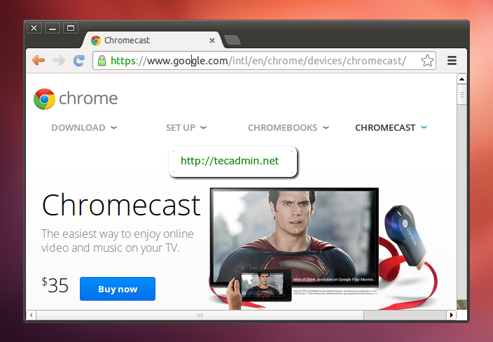 Install Google chrome