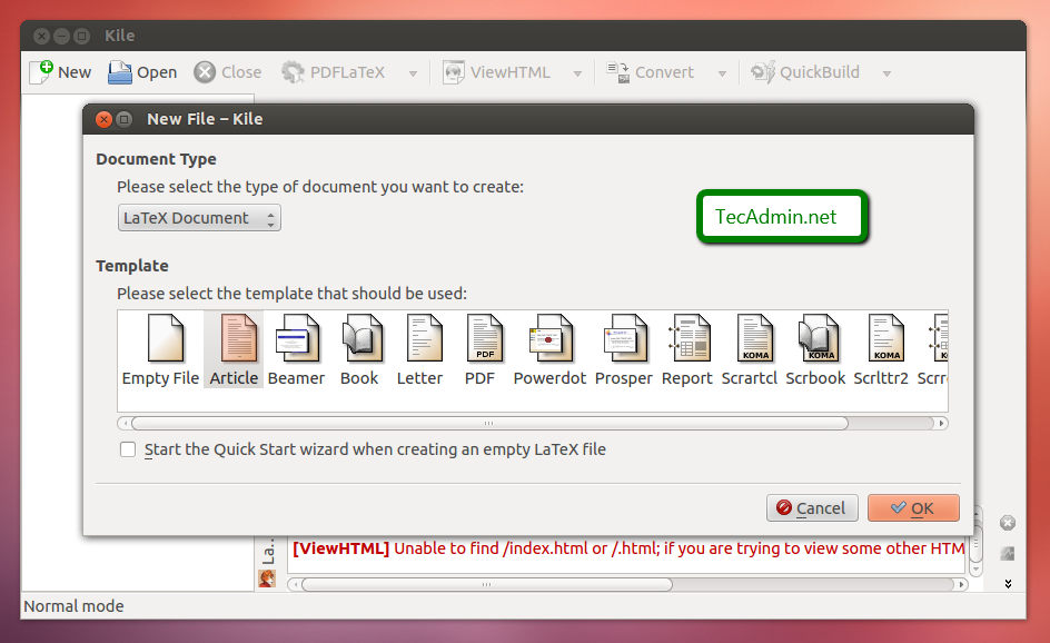 Installing Latex In Ubuntu 15