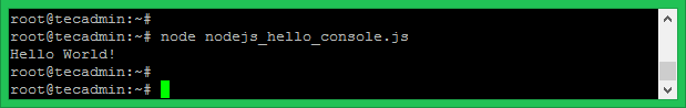  Node js Hello World Example Tutorial TecAdmin