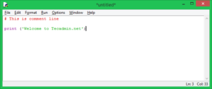 Python - IDLE – TecAdmin