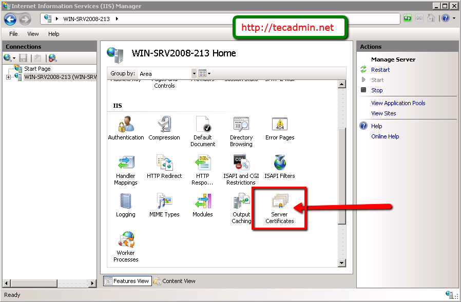 Create CSR for WildCard SSL on Windows Server 2008 TecAdmin