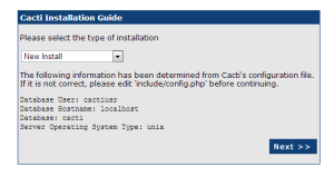 cacti-install-step-2