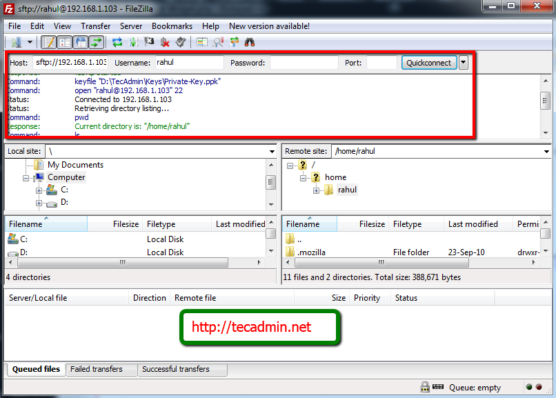 how to connect filezilla to mac sftp server
