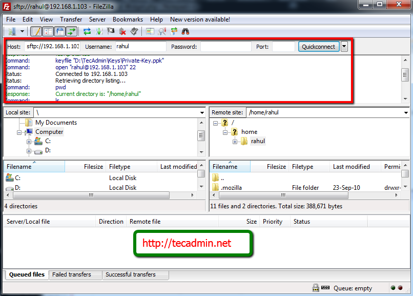 filezilla server setup not saving changes