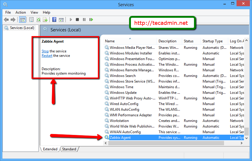 install zabbix agent windows