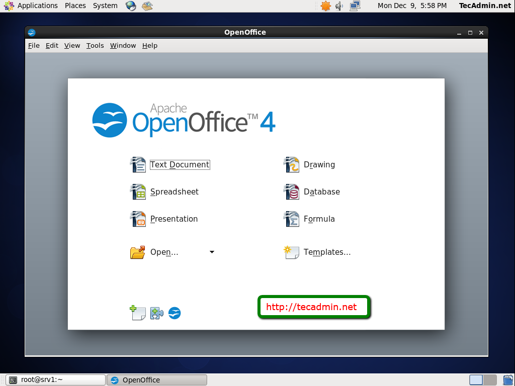 how to install openoffice linux