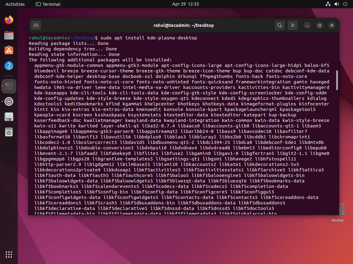 How to Install KDE Plasma on Ubuntu
