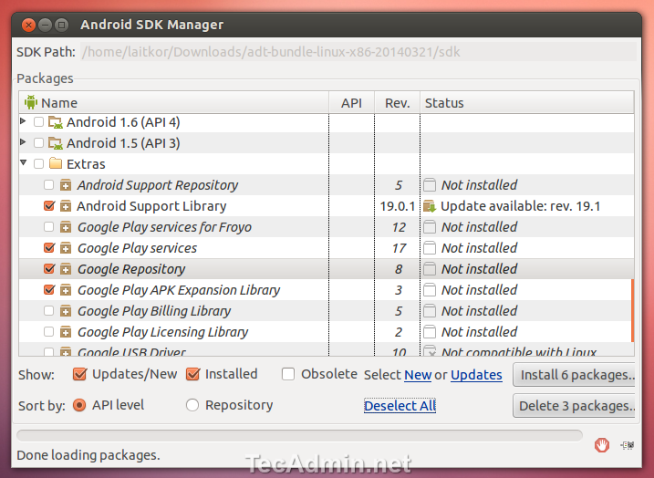 android sdk manager download