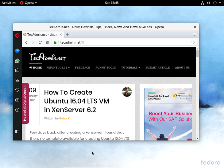 How To Install Opera 73 On Ubuntu Debian And Fedora Tecadmin