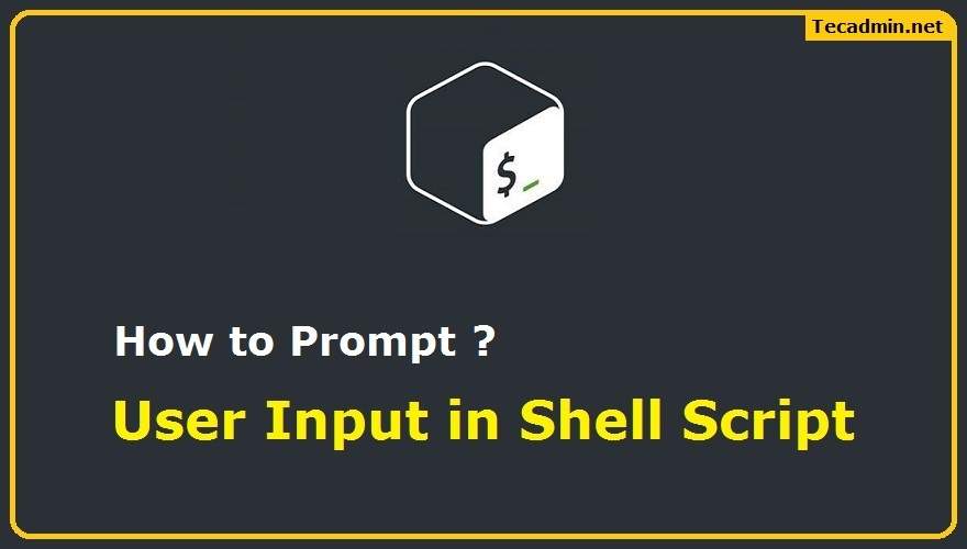 How To Prompt For User Input In Linux Shell Script TecAdmin