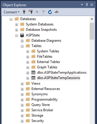 Creating ASPState Session Database in SQL Server