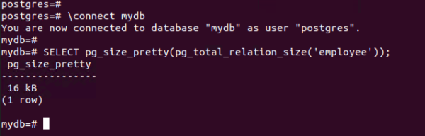 Find Table Size In Postgresql