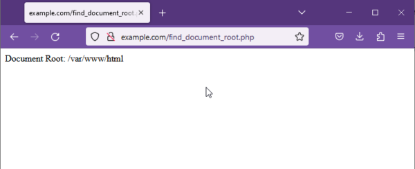 document root php server