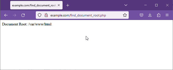 php server document_root