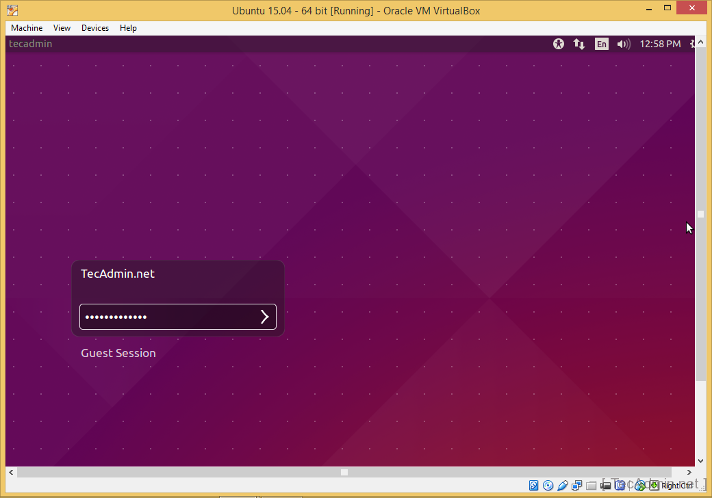 Install Ubuntu on VirtualBox Step 17