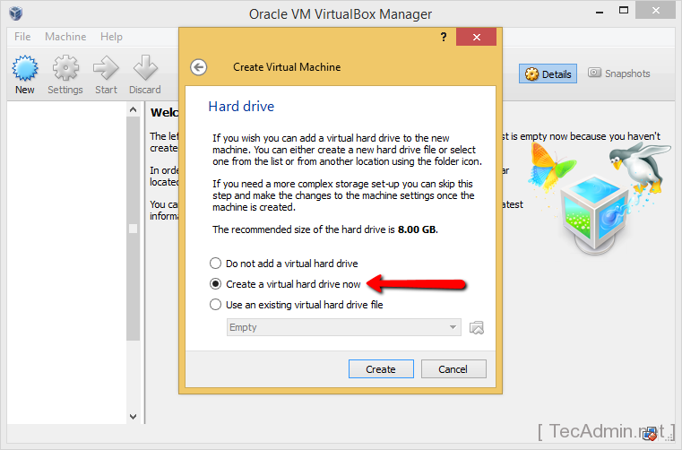 Install Ubuntu on VirtualBox Step 3
