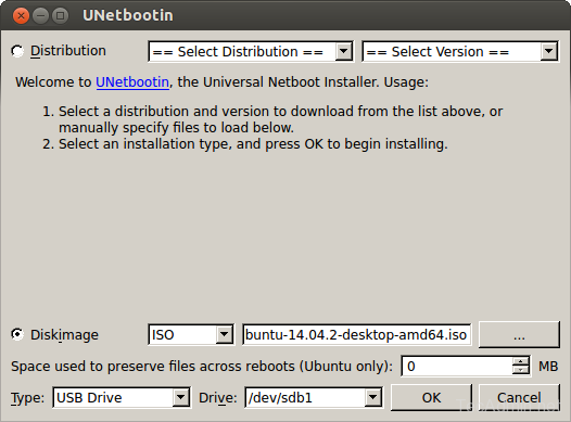 using unetbootin to install ubuntu on an ssd