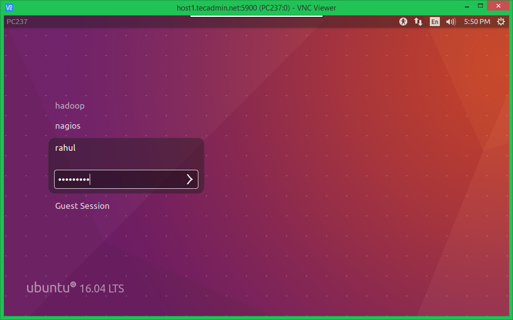 Установка и настройка x11vnc ubuntu 18