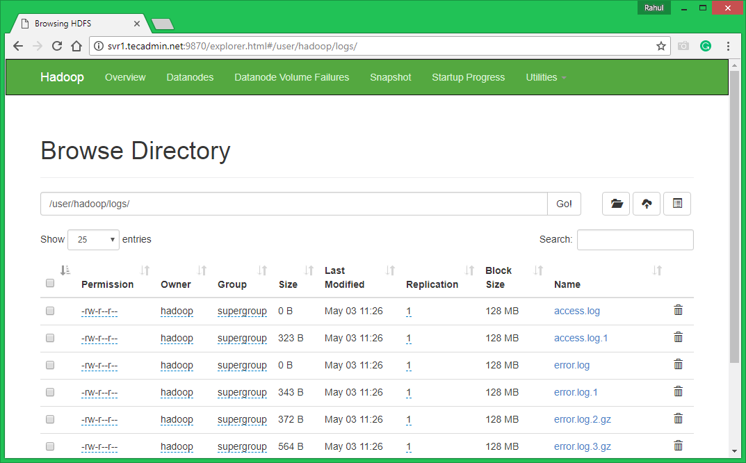 apache hadoop installation on centos