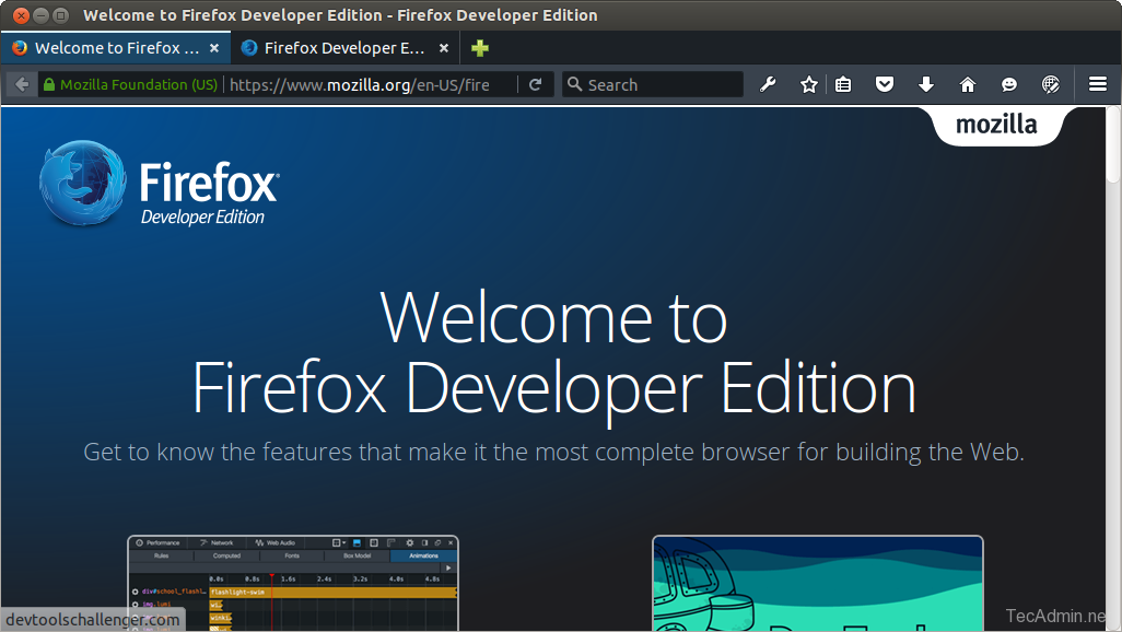 install firefox developer edition ubuntu 20.04