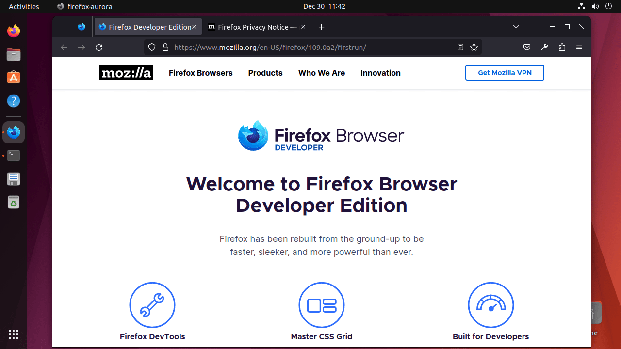 Firefox Developer Edition