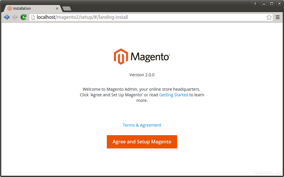 Install Magento 2 - Step 1