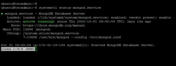 mongodb ubuntu tecadmin