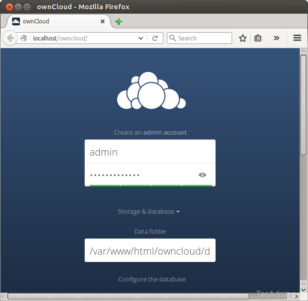 bitnami owncloud user password