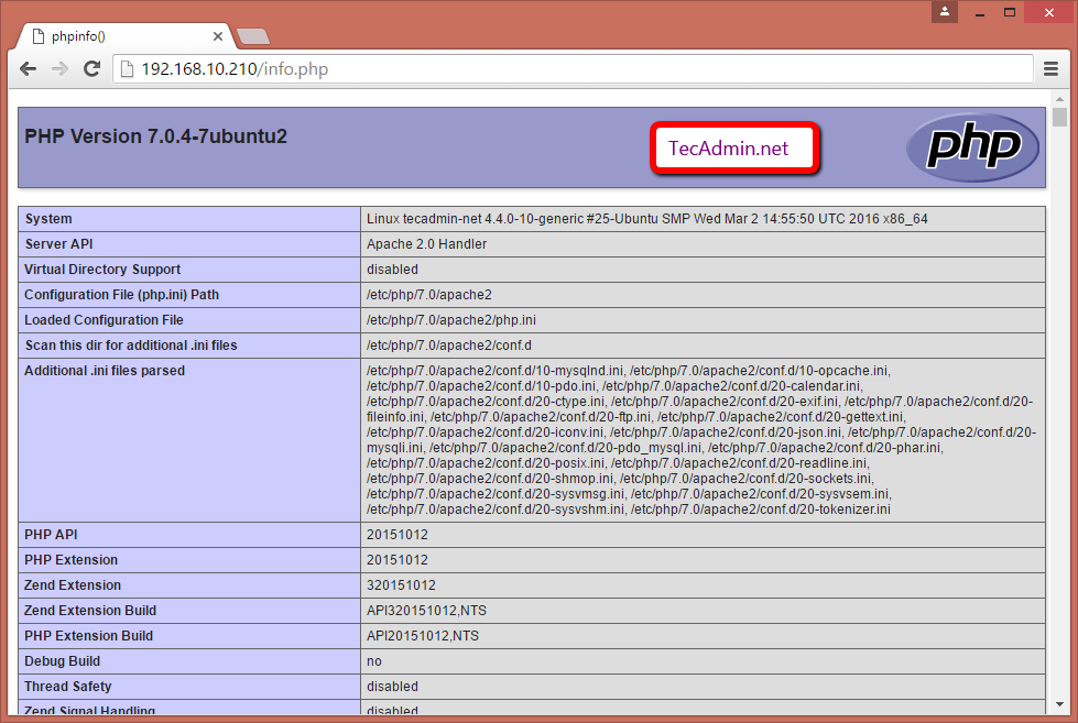 spejl Foreman Junction How To Install PHP 7.2, Apache 2.4, MySQL 5.7 on Ubuntu 16.04 LTS
