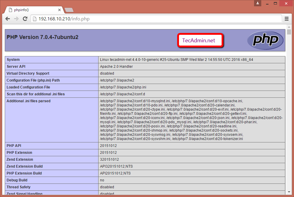 Php Install Windows Xp