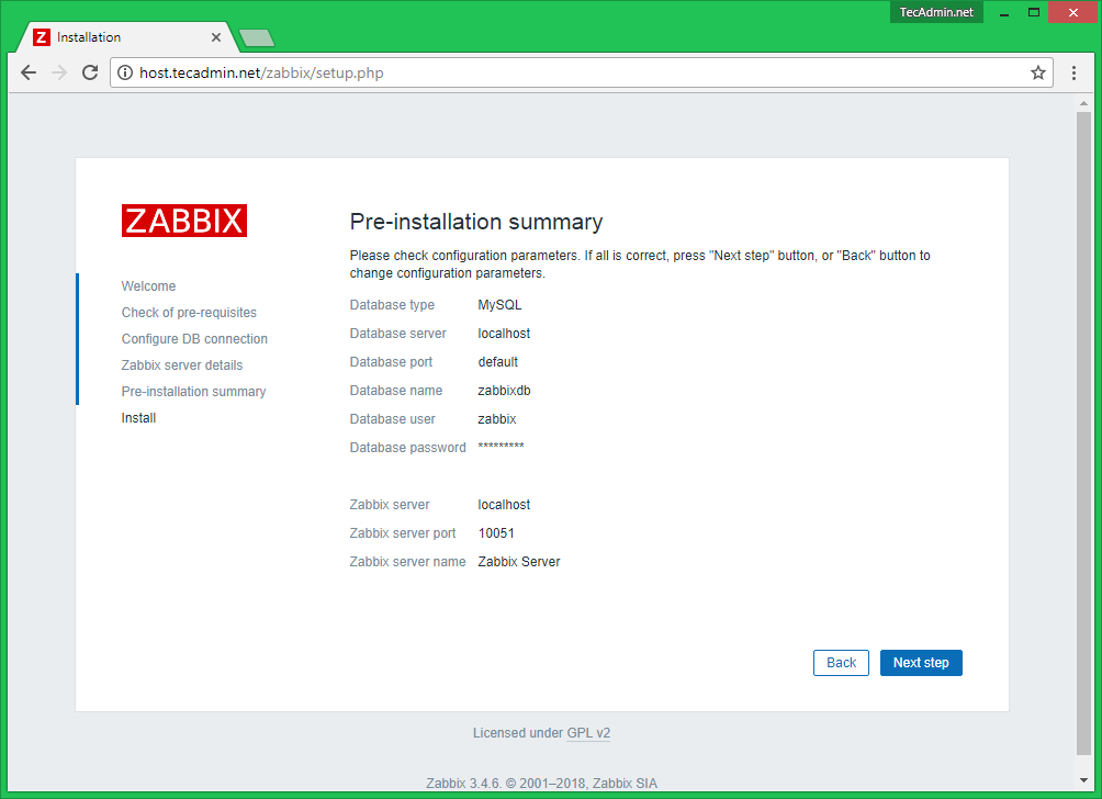 How to Install Zabbix Server on Debian 10 9 8   TecAdmin - 69