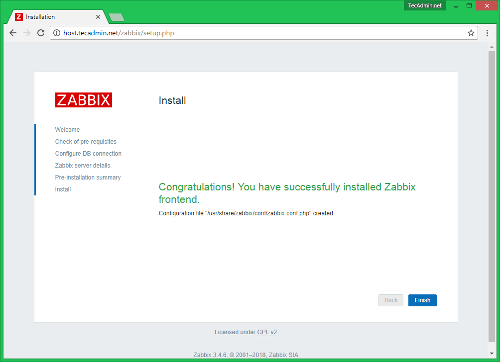 Centos перезапуск zabbix сервера