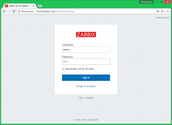 How To Install Zabbix Server 4.0 on CentOS/RHEL 7/6 - TecAdmin