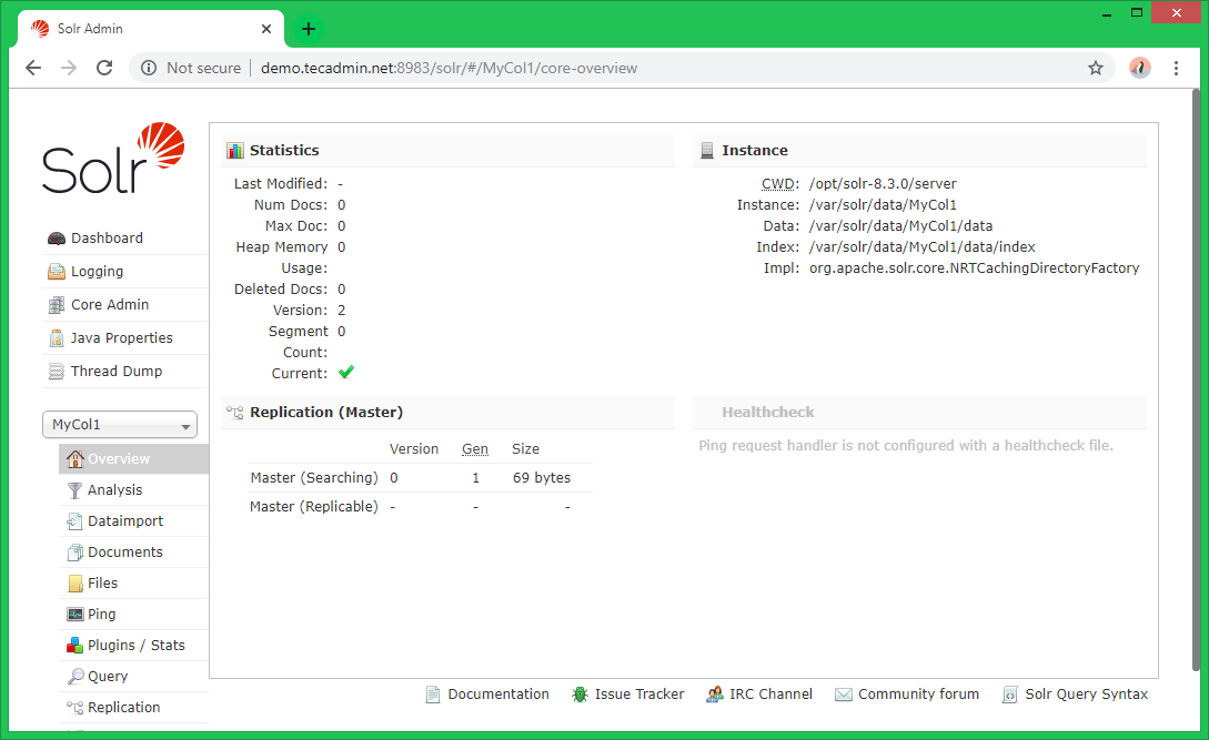 How To Install Apache Solr 9 0 on CentOS RHEL 8   TecAdmin - 14