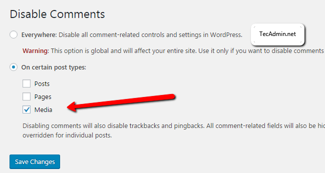 How to Disable Comments on Attachments in WordPress   TecAdmin - 57