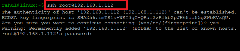 How to Use SSH to Connect Remote Linux Server TecAdmin - 8
