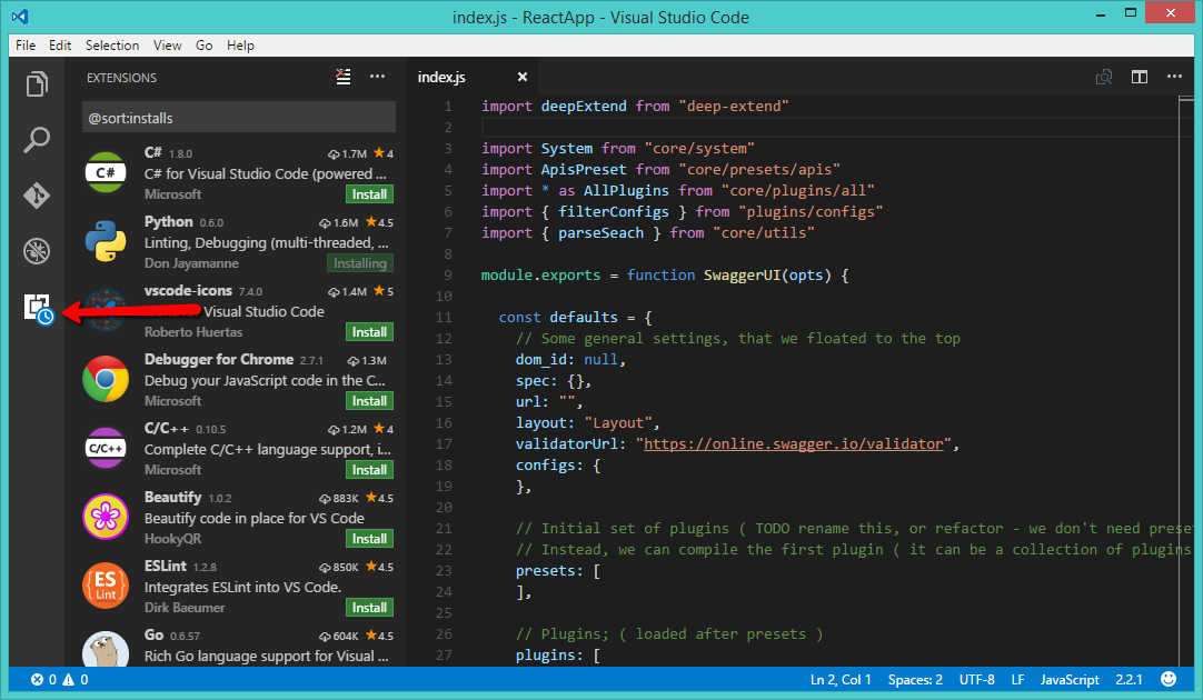 visual studio code c++ project