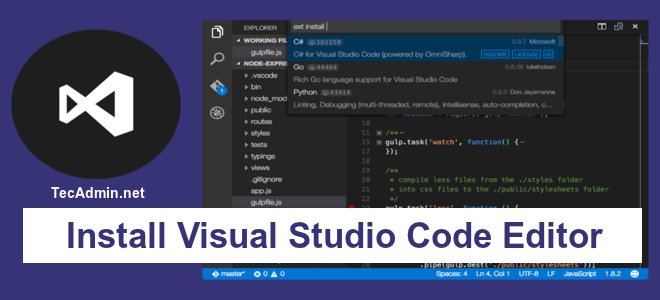 install visual studio code