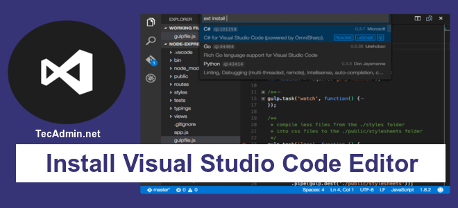 How To Install Visual Studio Code Editor In Sel Opensuse Tecadmin