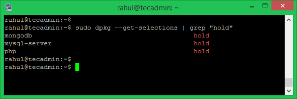 How To Exclude Packages from Apt Get Upgrade   TecAdmin - 90