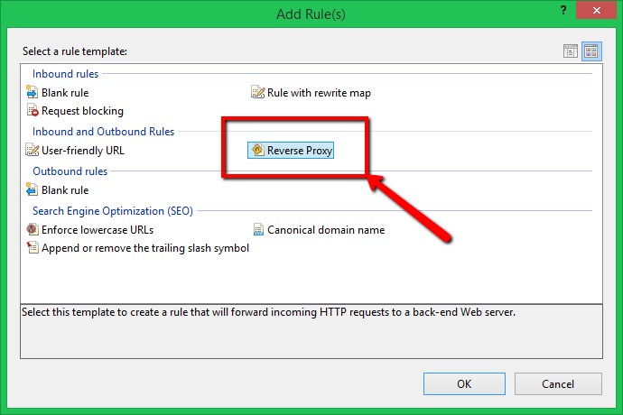 sonarr reverse proxy using iis