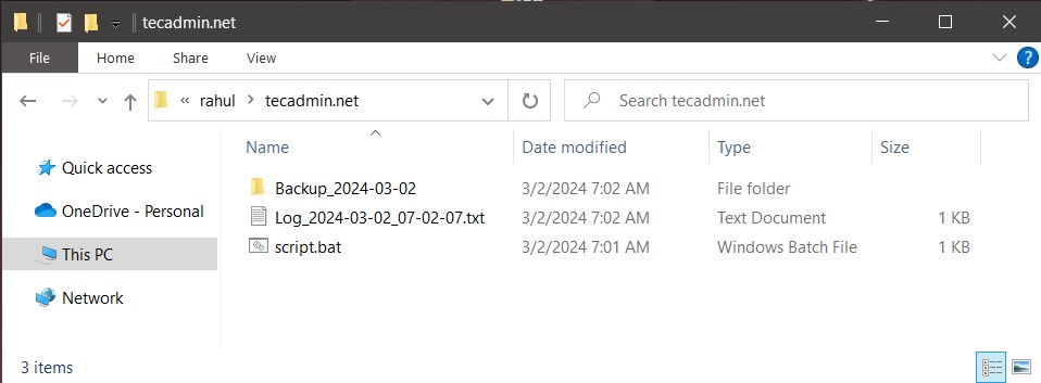 Create File & Folder Names with Datetime in Windows Batch Script