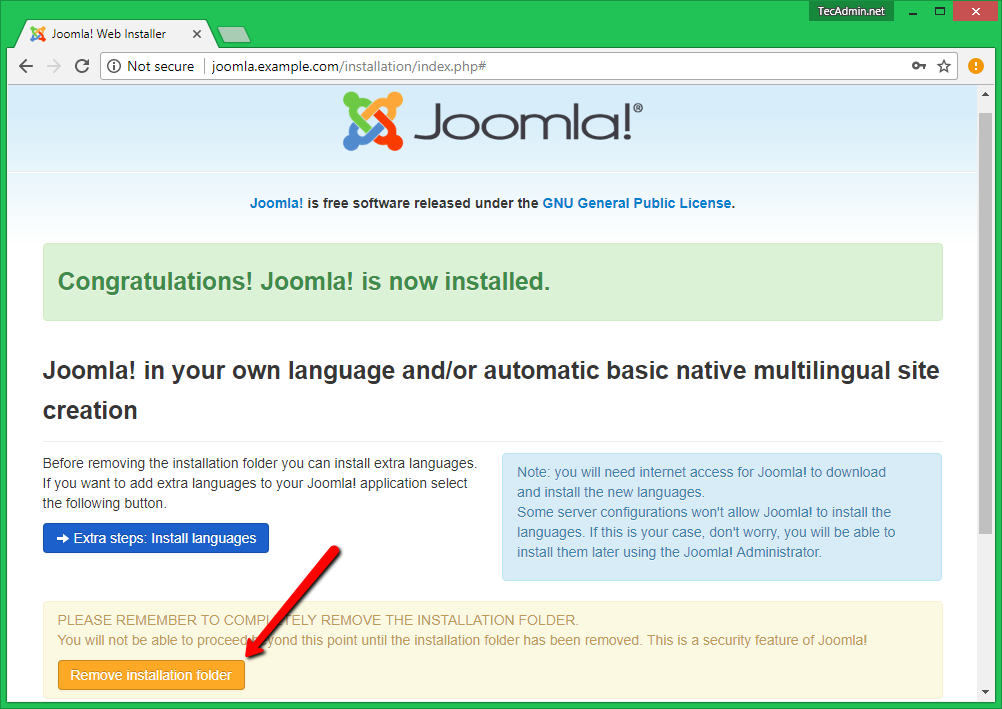 How to Install Joomla 3 9 CMS on Ubuntu  Debian  LinuxMint   TecAdmin - 42