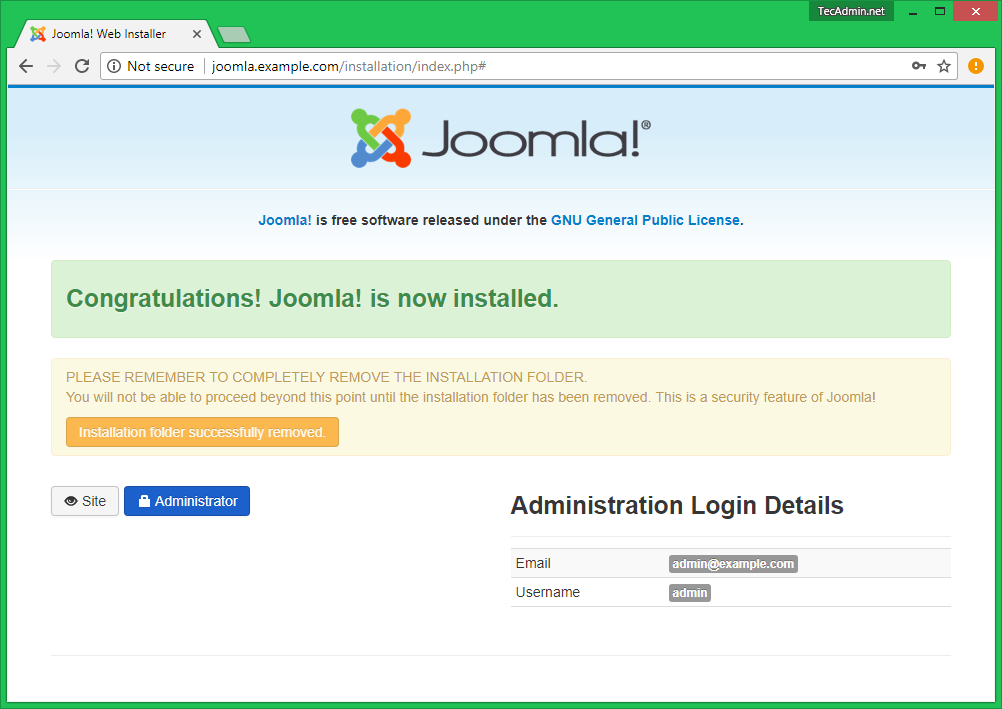 How to Install Joomla 3 9 CMS on Ubuntu  Debian  LinuxMint   TecAdmin - 58