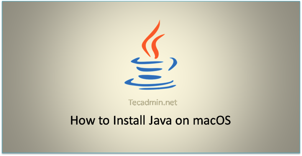 Installing Java on macOS