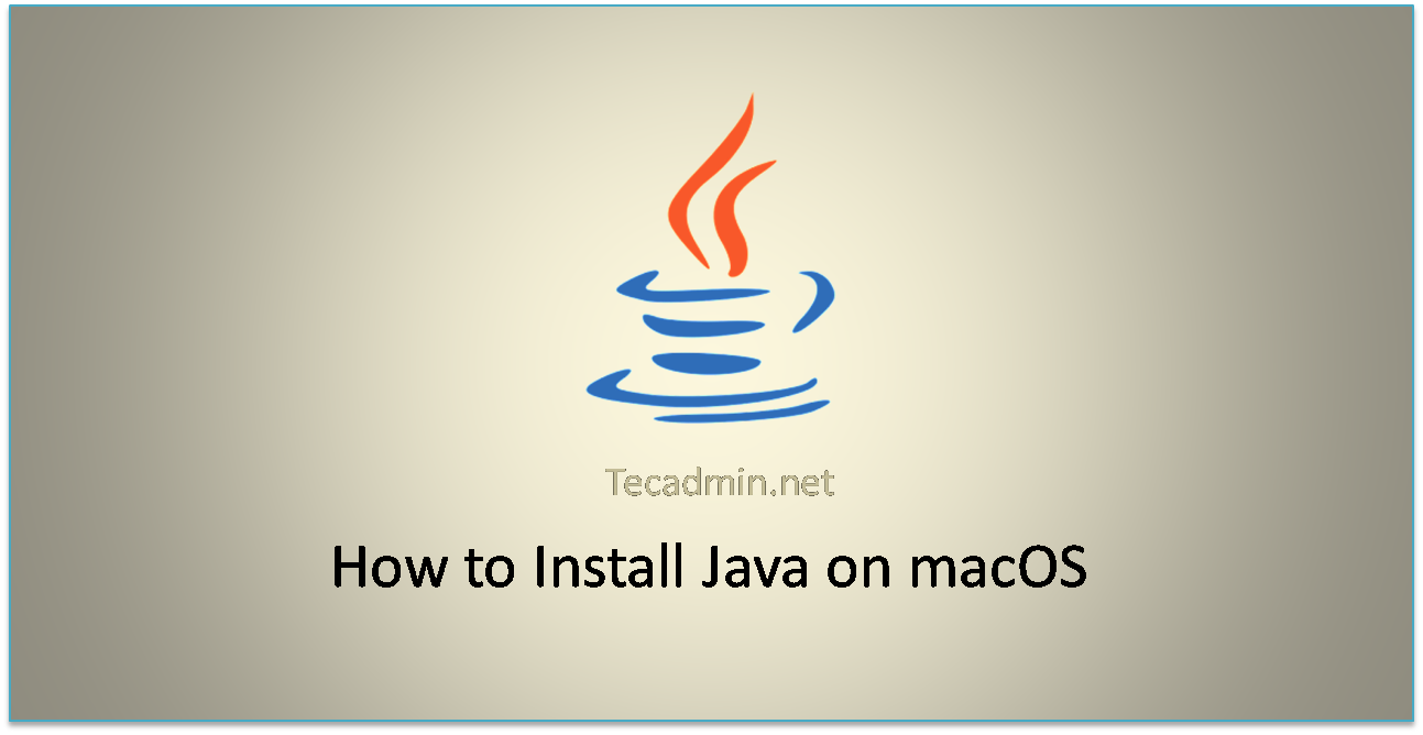 how to install java on mac