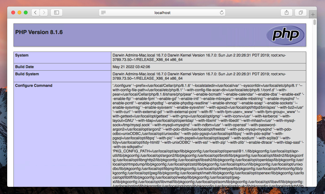 How to Install PHP  8 1  7 4 or 5 6  on MacOS   TecAdmin - 17