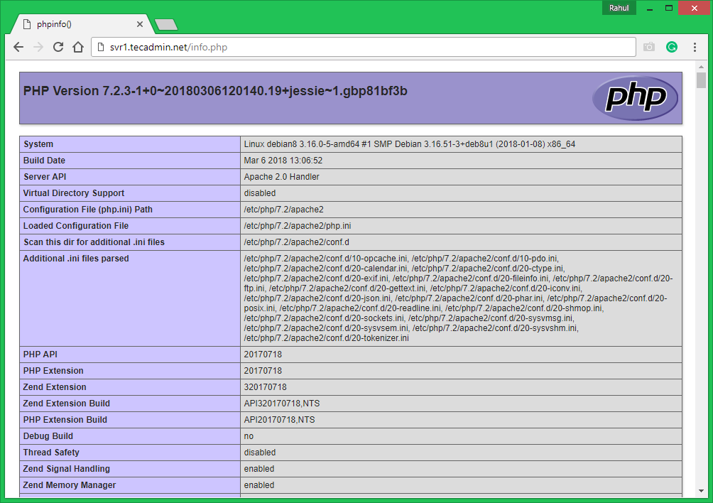 How To Install LAMP  Apache  MySQL  PHP  on Debian 8 - 5