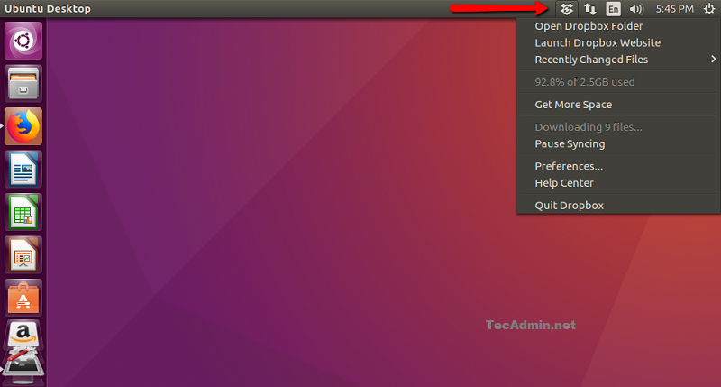 How to Install Dropbox on Ubuntu 18 04   16 04   TecAdmin - 8