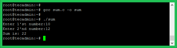 How to Compile and Run C C   Programs in Linux   TecAdmin - 71
